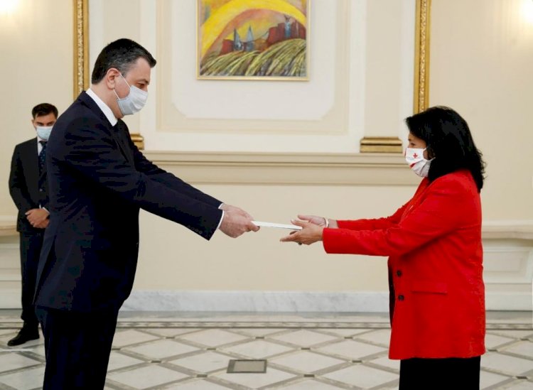 Gürcistan Cumhurbaşkanı, Azerbaycan Büyükelçisini Kabul Etti